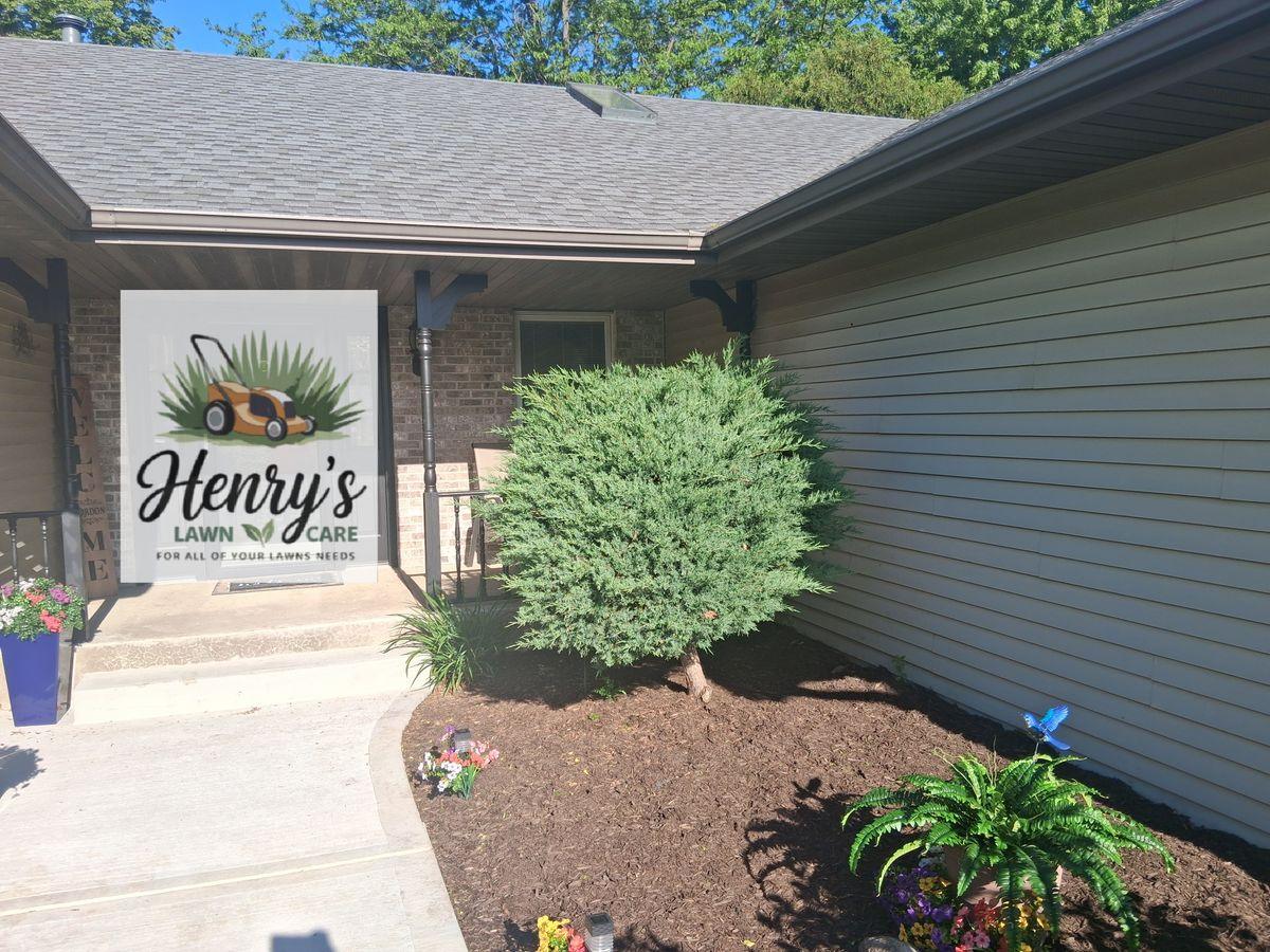 Lawn care and landscaping work by Henry’s Lawn Care in Rockford, IL