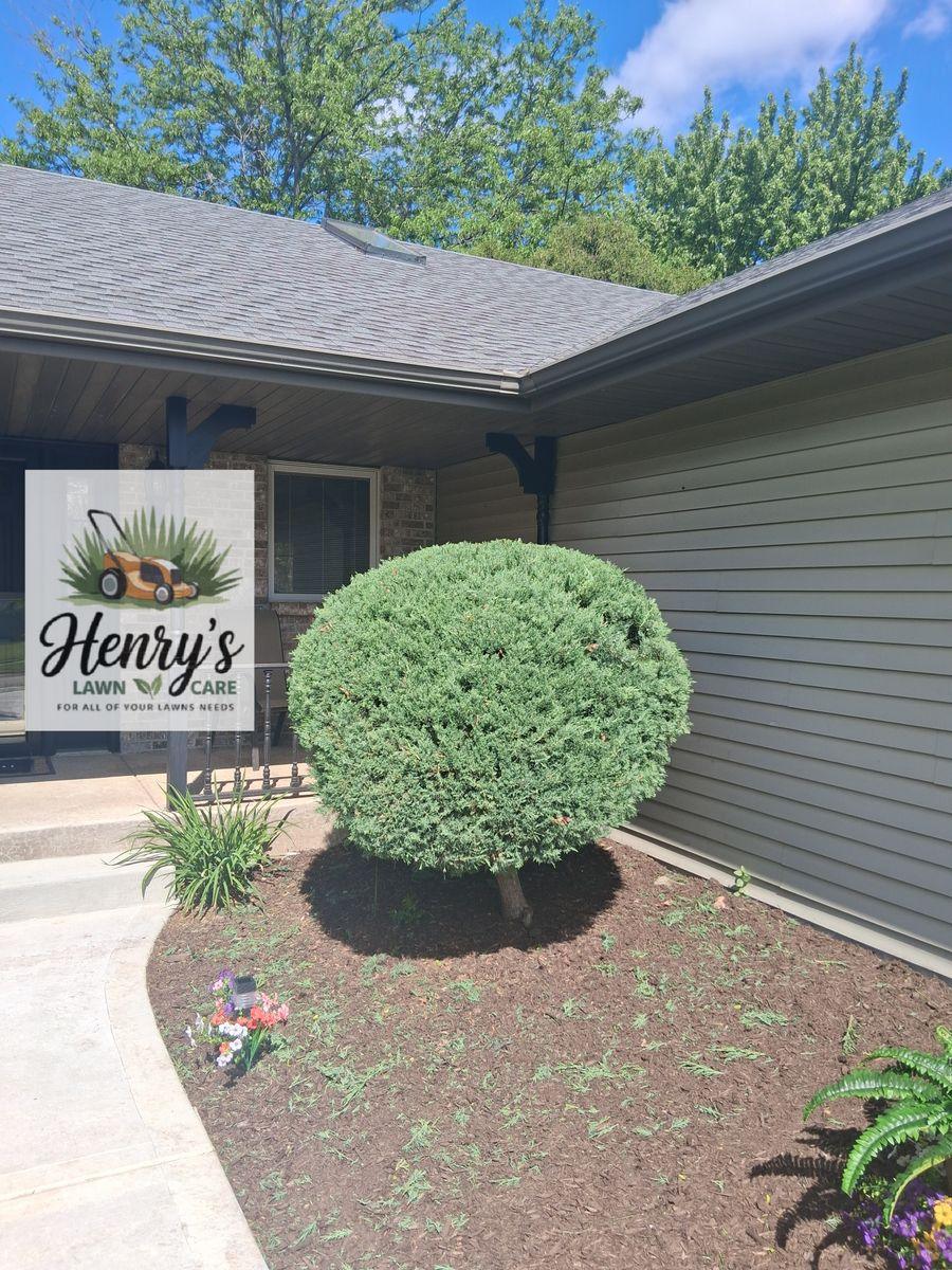 Lawn care and landscaping work by Henry’s Lawn Care in Rockford, IL